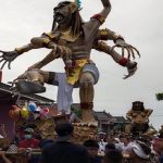 Foto: Pawai ogoh-ogoh di Desa Pancasila Kabupaten Lamongan